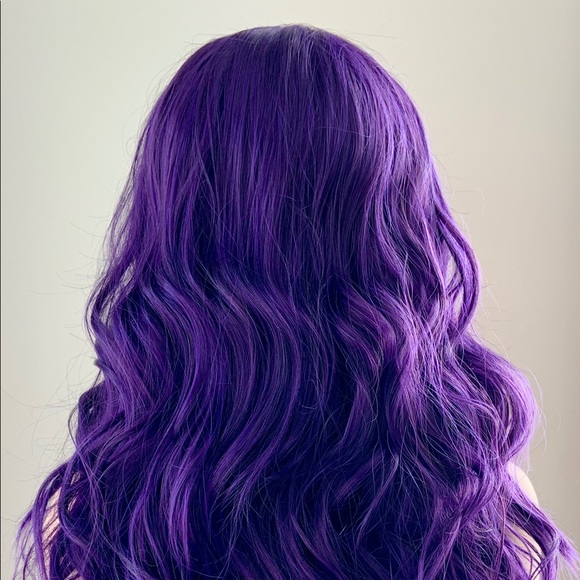 Gorgeous 24” Deep Purple Premium Fiber 13x2.5 Lace Front Wig for Daily Wear… - Picture 12 of 13